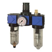 Riegler Unité d'entretien 3 pcs « variobloc », avec réservoir PC, BG 1, G 3/8-1