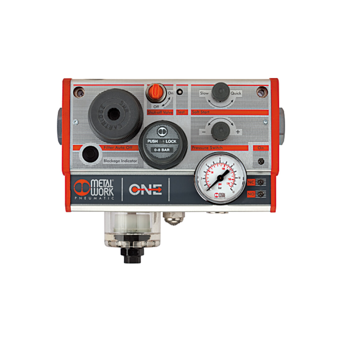 Riegler Unité d'entretien »ONE« avec pressostat, G 1/2