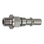 Riegler Unverwechselbarer Nippel NW 6, ISO 6150 C, G 1/4 AG, grau-1
