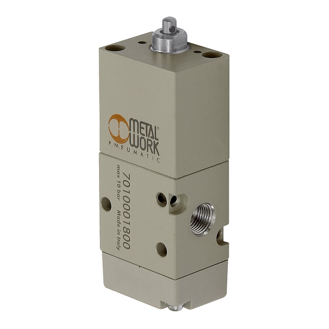Riegler Valve à tige, 3/2 voies, monostable, NC, G 1/8