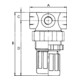 Riegler Valve de limitation de pression, avec manomètre, G 1/4, 0,15 - 7,0 bar