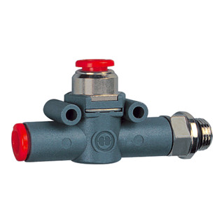 Riegler Valve de purge rapide pour évacuation G1/8 (Sortie) - Clé 8 (Entrée)