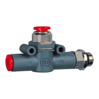 Riegler Valve de purge rapide pour évacuation G1/8 (Sortie) - Clé 8 (Entrée)