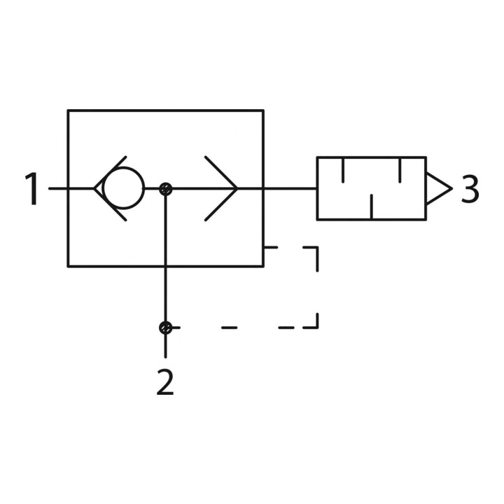 Riegler Valve de purge rapide pour évacuation G1/8 (Sortie) - Clé 8 (Entrée)
