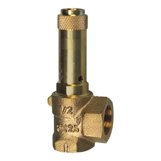 Riegler Valve de sécurité d'angle, liquides, G 3/4, pression de déclenchement 4 bar