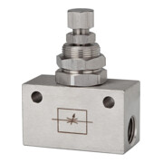 Riegler Valve d'étranglement, forme bloc, acier inox 1.4404, G 1/8, PN max. 10 bar-1