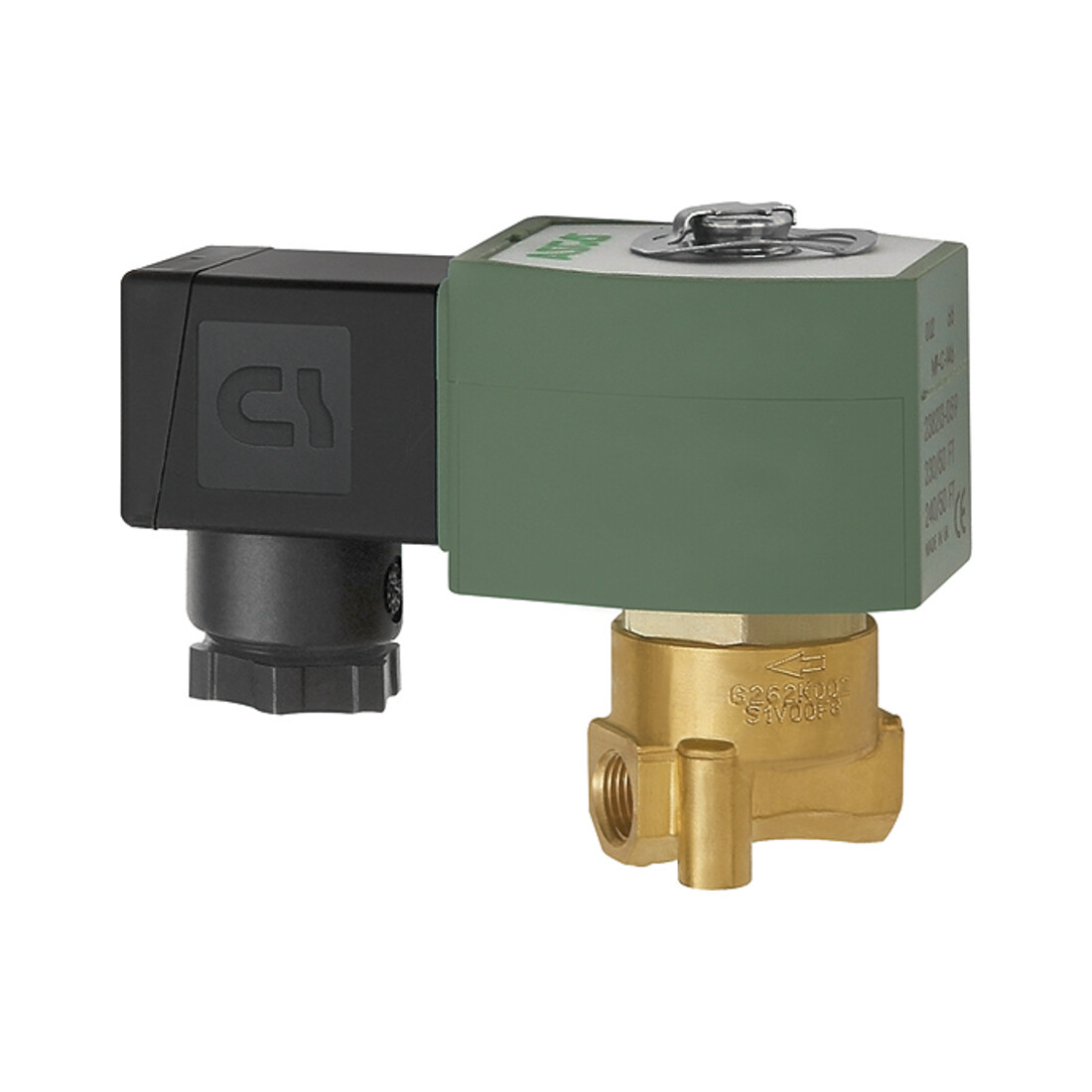 Riegler Vanne 2/2 voies MV, MS, NC, directe, 24 V CC, FPM, G 1/4, PN 0-8 bar
