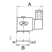 Riegler Vanne 2/2 voies MV, MS, NC, directe, 24 V CC, FPM, G 1/4, PN 0-8 bar-3
