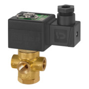 Riegler Vanne 3/2 voies, MS, NC, direct, 24 V CC, NBR, Rp 1/4, PN 0-4 bar-1