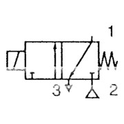 Riegler Vanne 3/2 voies MV.,MS,NC, direct 230 V, 50-60 Hz, NBR, Rp 1/4, PN 0-6 bar-4