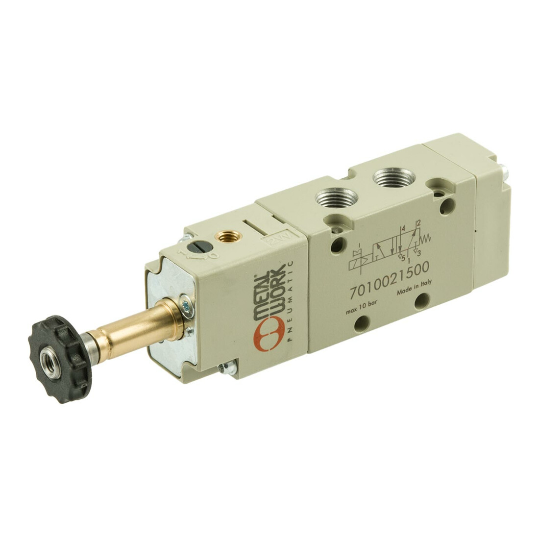 Riegler Vanne 5/2 voies, électropneumatique, air de commande ext., monostable, G 3/8