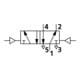Riegler Vanne 5/2 voies, pneumatique, bistable, raccord G 1/8, DN 5