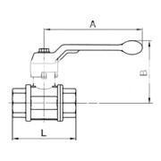 Riegler Vanne à bille de sécurité, non verrouillable, ventilation, MS chromé, Rp 2-3