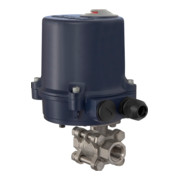 Riegler Vanne à boisseau sphérique 2 voies ES, actionneur électrique, 230 V AC, 50 Hz, Rp 1/2-1