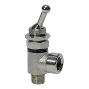 Riegler Vanne à levier basculant 2/2 voies, double face, raccord fileté G 1/8, G1/8IG-1