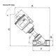 Riegler Vanne d'angle sans interface NAMUR, ES, G 3/4, max. 10 bar