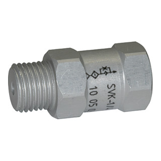 Riegler Vanne de régulation, AG o., alu, siège sphérique pu = -0,3bar l/min 2,3