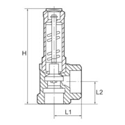 Riegler Vanne de sécurité d’angle, liquides, G 1/2, pression de déclenchement 12 bar-5