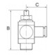 Riegler Vanne d'étranglement, double face, G 3/8, raccord rapide 10