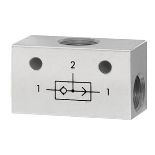 Riegler Vanne ODER, 3 x G 1/4 Aluminium