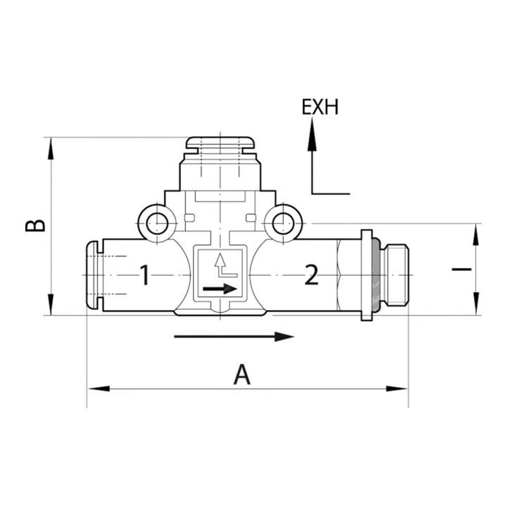 Riegler Ventil de purge rapide pour évacuation G3/8 (Sortie) - Clé 8 (Entrée)