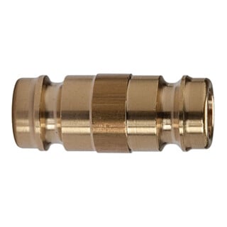 Riegler Verbindungsstück DN 9 - DN 9, Messing 2.0401