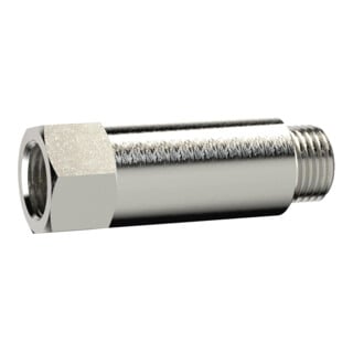 Riegler Verlängerungsstück, lang, G 1/8 a., G 1/8 i., SW14, MS v., L=22mm
