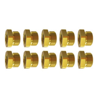 RIEGLER Verloopnippels, set 10-delig, Draadaansluiting: 1/2-1/4inch