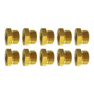 RIEGLER Verloopnippels, set 10-delig, Draadaansluiting: 1/2-3/8inch