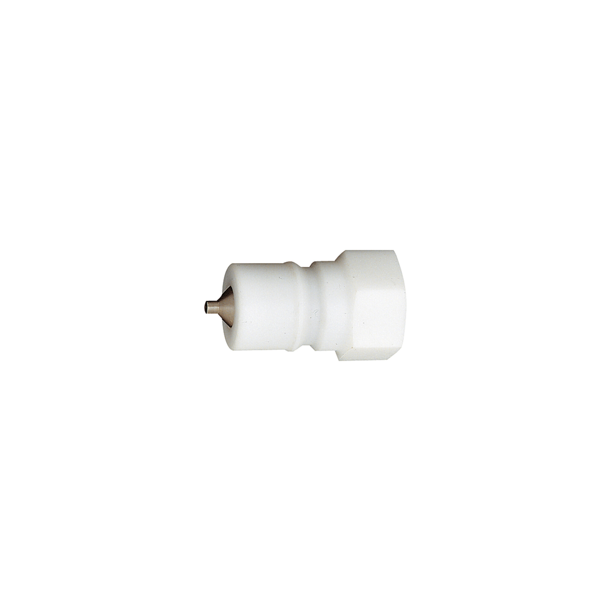 Riegler Verschlussnippel beidseitig absperrend, POM, G 1/4 IG, NW 6