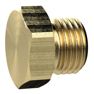 RIEGLER Verschlussschraube Messing