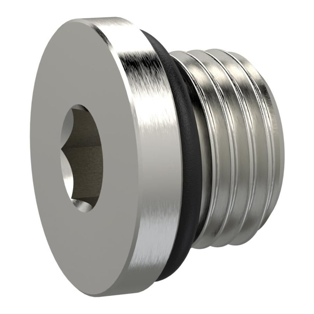 Riegler Verschlussschraube, Innensechskant 3 mm, G 1/8, NBR O-Ring, MSN