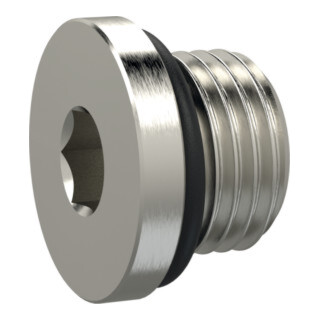 Riegler Verschlussschraube, Innensechskant 6 mm, G 1/4, NBR O-Ring, MSN