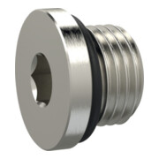 Riegler Verschlussschraube, Innensechskant 6 mm, G 1/4, NBR O-Ring, MSN