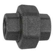 Riegler Verschraubung 330, flachdichtend, Rp 1, Rp 1, Temperg. schw.-1