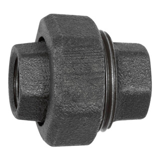 Riegler Verschraubung 340, konisch dicht., Rp 1/2, Rp 1/2, Temperg. schw.