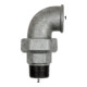 Riegler Verschraubung Bogen 98 IG/AG, Rp 1 1/4, R 1 1/4, schw. Temperguss