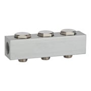 Riegler Versorgungsleiste für Wegeventile, mit 3 Ventilpositionen, G 1/8-1