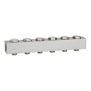 Riegler Versorgungsleiste für Wegeventile, mit 6 Ventilpositionen, G 1/4
