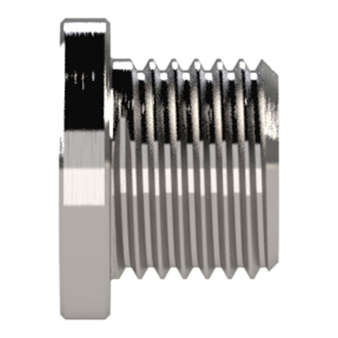 Riegler Vis de fermeture, empreinte hexagonale intérieure, collerette, G 1/4, SW 6, ES 1.4571