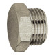 Riegler Vis de fermeture »value line«, G 1/8, SW 14, laiton nickelé