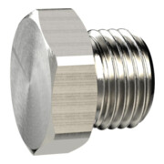 RIEGLER Boulon de fermeture six pans creux, laiton nickelé-1