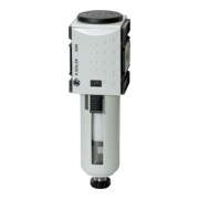 Riegler Vorfilter »FUTURA«, PC-Beh., Schutzkorb, 0,3 µm, BG 2, G 1/2, VA