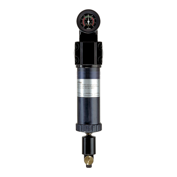 Riegler Vorfilter mit Differenzdruckmanometer, 3 µm, G 2