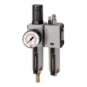Riegler Wartungseinheit 2-tlg. »FUTURA«, MBeh., BG 4, G 1, 0,5-8 bar, VA-1