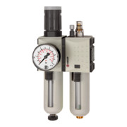 Riegler Wartungseinheit 2-tlg. »FUTURA«, PC, BG 2, G 3/8, 0,5-10 bar, HA