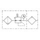 Riegler Wartungseinheit 2-tlg. »GA«, PC-Beh., BG 300, G1/2, 1,5-9 bar, HA