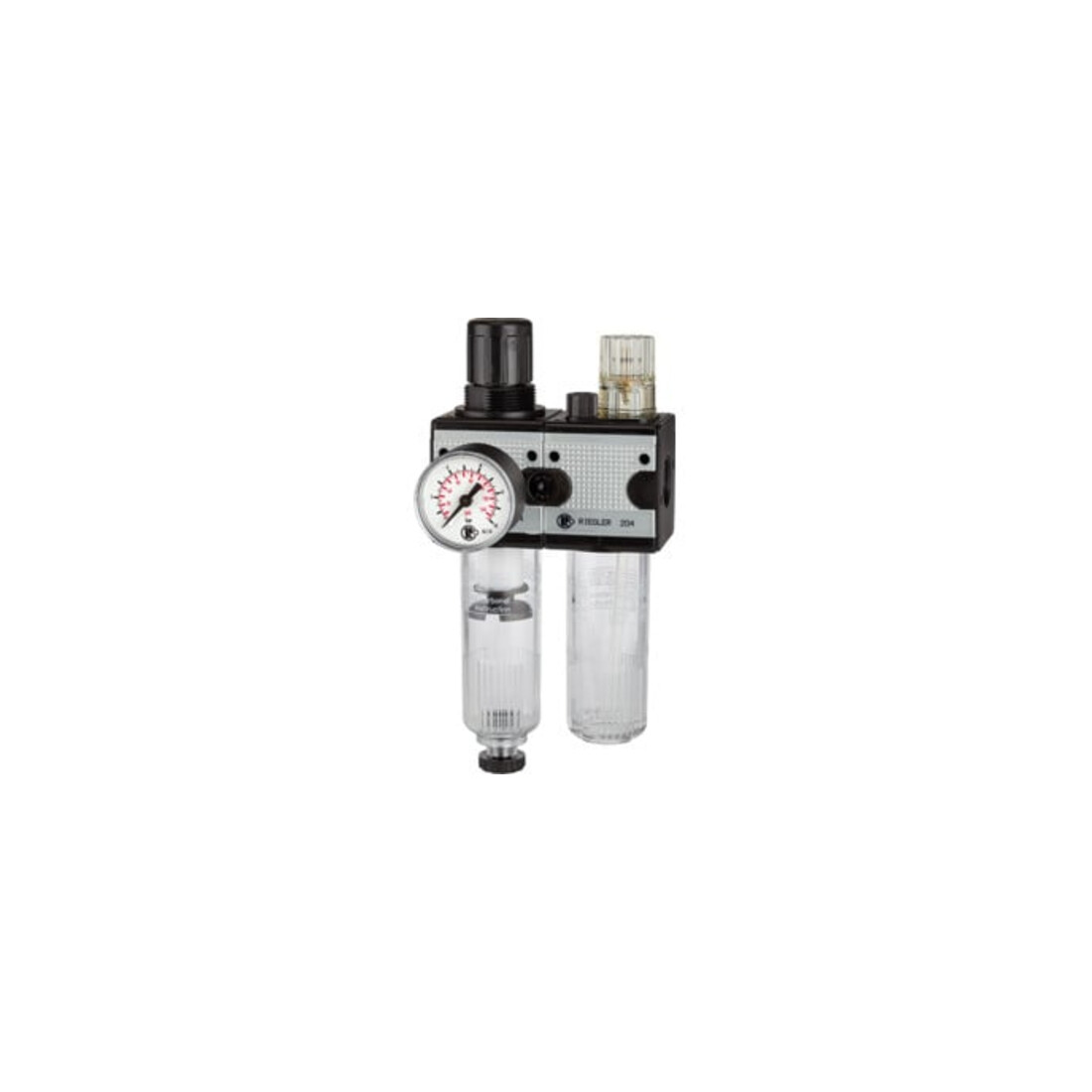 Riegler Wartungseinheit 2-tlg. »multifix«, mit PC-Behälter, BG 1, G 1/4