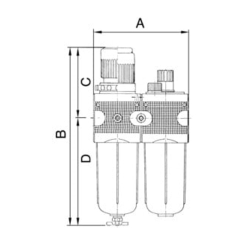 Riegler Magnetventil, stromlos geschlossen, vorgesteuert, 24 V DC (Gleichstrom)