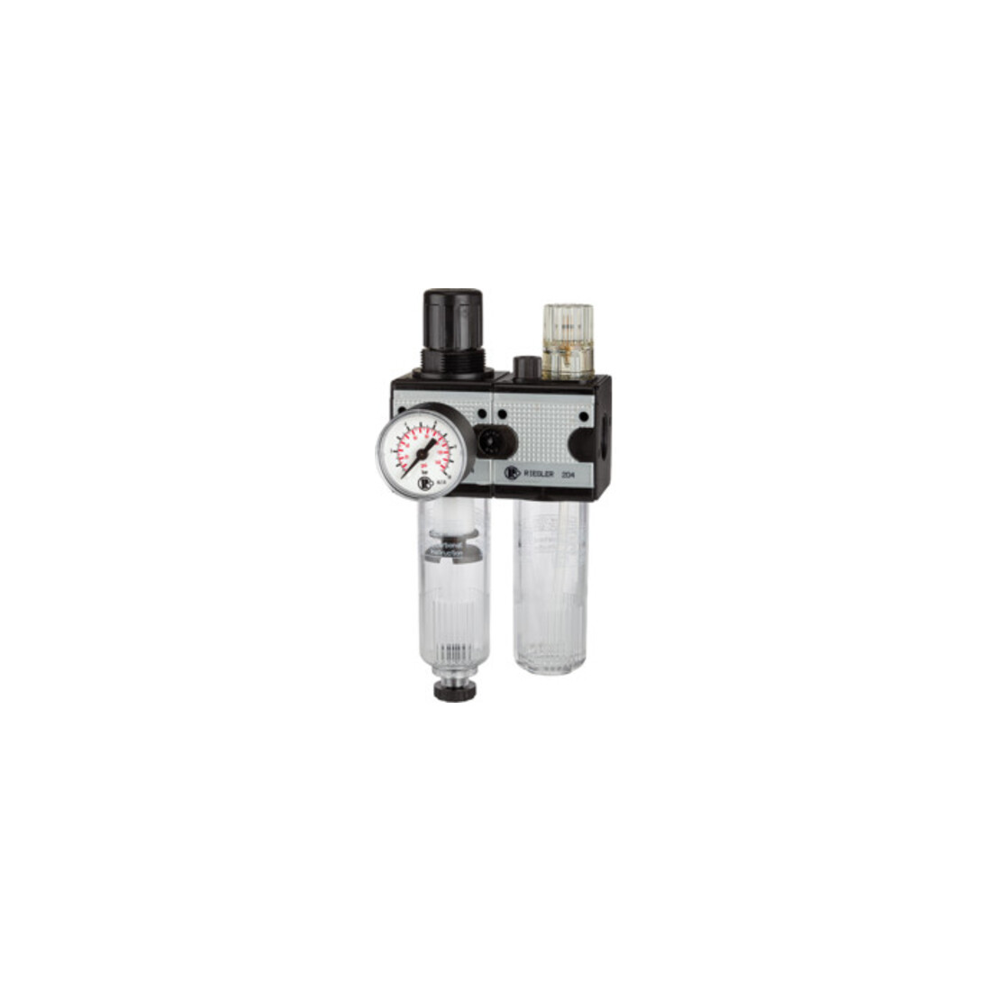 Riegler Wartungseinheit 2-tlg. »multifix«, mit PC-Behälter, BG 3, G 3/4